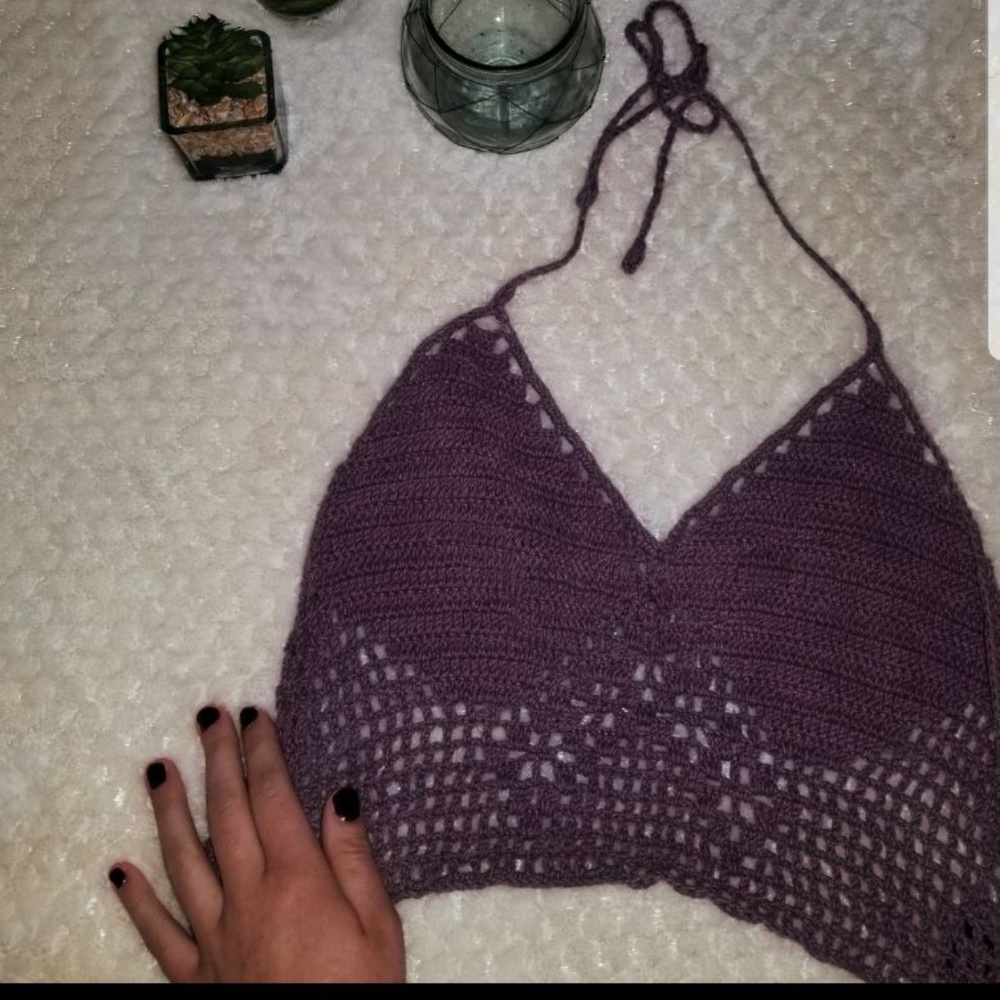 Crochet Halter Crop Top